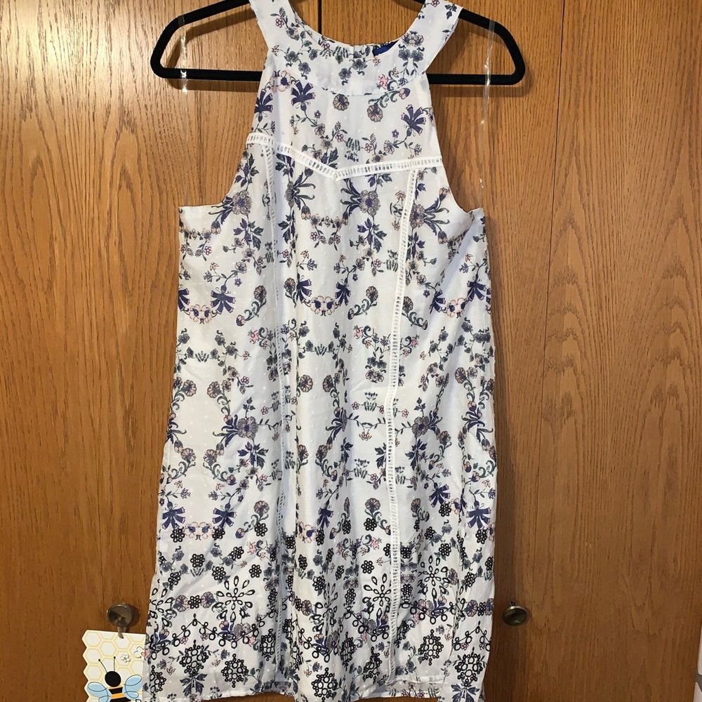 White and Floral Dress
